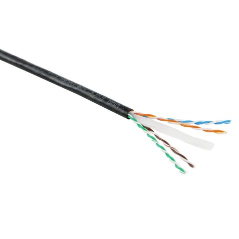 EXCEL CAT6 EXTERNAL 305M CABLE BLACK 