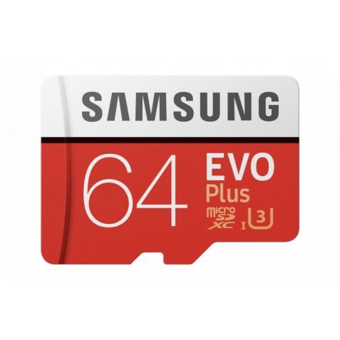 Samsung EVO Plus 64GB MicroSDXC Card with Adapter MB-MC64GA/EU 
