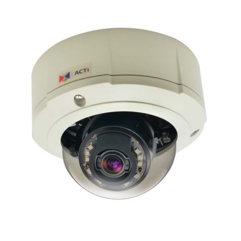 ACTi B81 5MP Outdoor Zoom Dome Camera with D/N, IR, Basic WDR and 3x Zoom Lens
