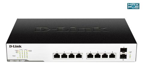 D-Link DGS-1100-10MP 10-Port Gigabit Smart PoE+ Switch