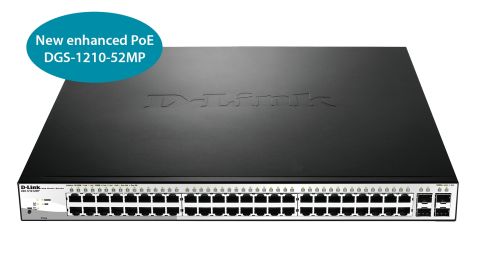 D-Link DGS-1210-52MP 52-Port Gigabit Smart Max PoE+ Switch
