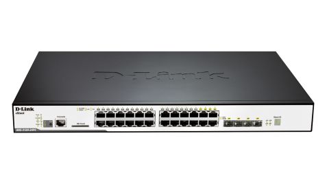 D-Link DGS-3120-24PC 24-Port Gigabit PoE+ Switch with 4 Combo SFP Ports