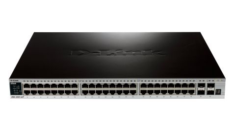 D-Link DGS-3420-52P 52-Port Gigabit PoE+ Switch with 4 SFP+ Ports