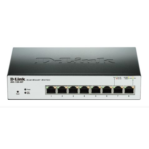 D-Link DGS-1100-08P 8 Port PoE Gigabit Managed Switch