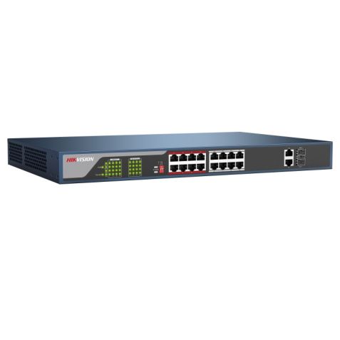 Hikvision DS-3E0318P-E 16 Port Unmanaged PoE Switch