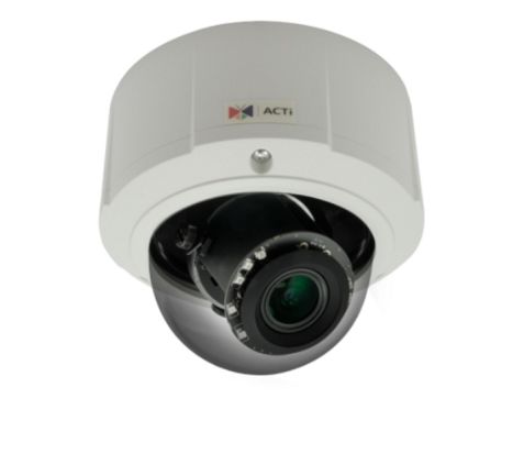 ACTi E815 5MP Outdoor Zoom Dome with D/N, Adaptive IR, Basic WDR, 4.3x Zoom Lens