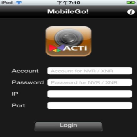 ACTi MobileGo iPhone App