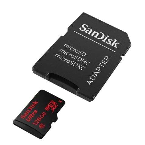 SanDisk SDSQUNC-128G-GN6MA 128GB Ultra microSDXC UHS1 & Adapter