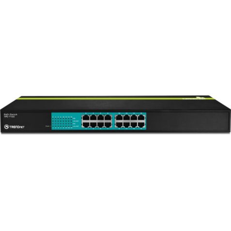 Trendnet TPE-T160 16 Port 30 Watt 10/100Mbps Power over Ethernet+ Switch