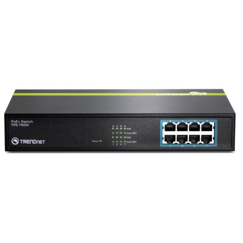 Trendnet TPE-T80H 8 Port 10/100Mbps Power over Ethernet+ Switch