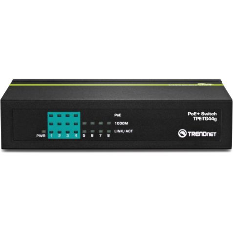Trendnet TPE-TG44g 8 Port Greennet Gigabit Power over Ethernet+ Switch