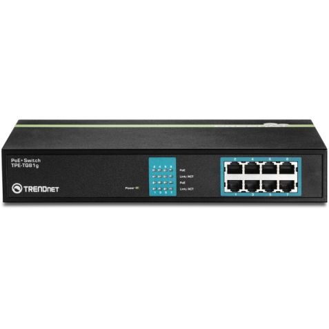 Trendnet TPE-TG81g Gigabit Greennet Power over Ethernet+ Switch