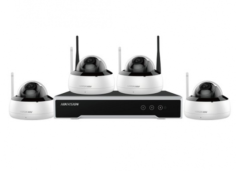 Hikvision NK441H-1T 4 Channel NVR 4MP Dome Camera Wi-Fi Kit