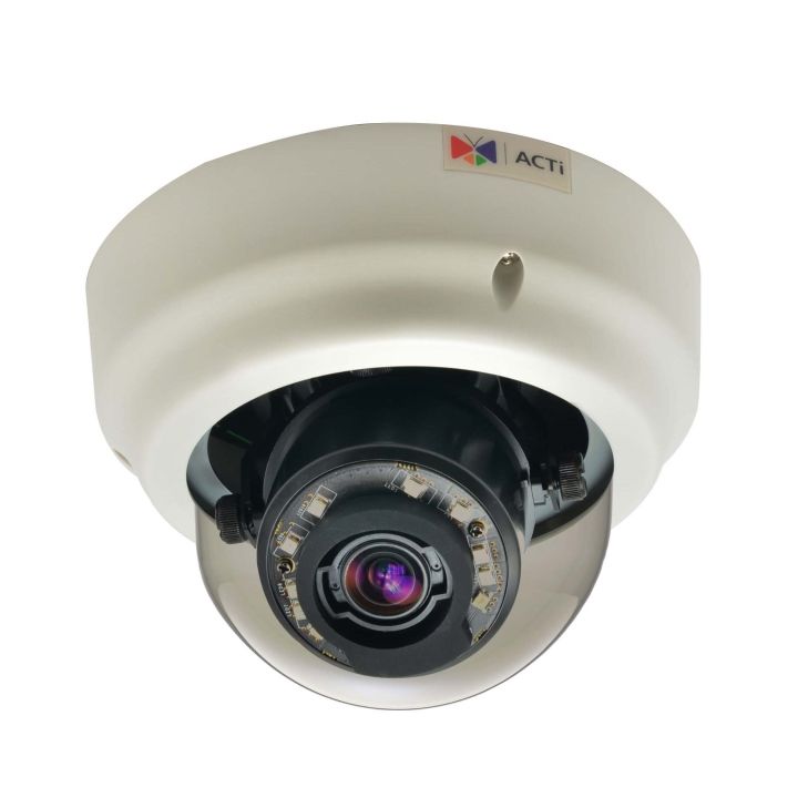 ACTi B61 5MP Indoor Zoom Dome Camera with D/N, Adaptive IR, Basic WDR and 3x Zoom Lens