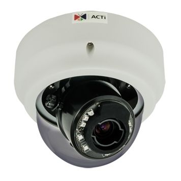 ACTi B63 2MP Indoor Zoom Dome with Adaptive IR, WDR & 3x Zoom Lens