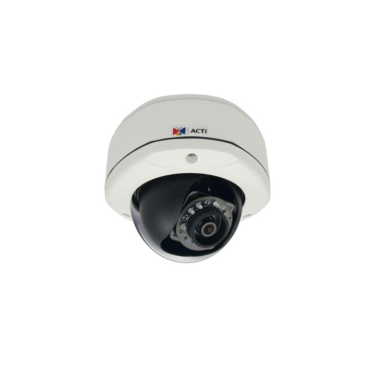 ACTi D72A 3MP Outdoor Dome Camera with D/N, Adaptive IR and Fixed 2.93mm Lens