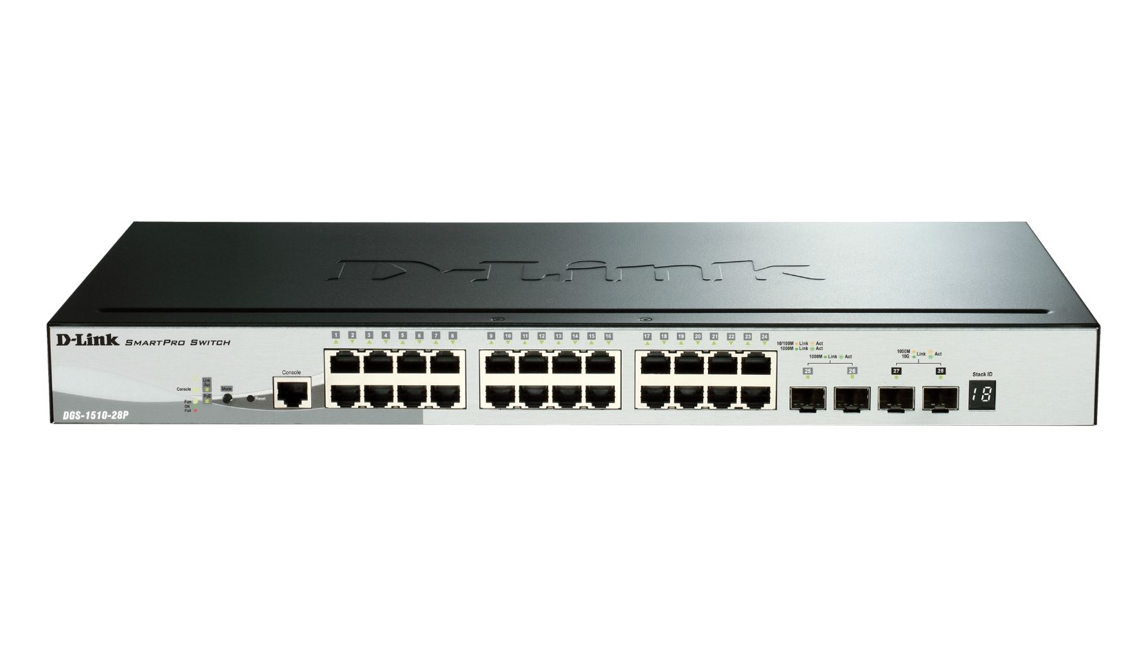 D-Link DGS-1510-28P 28-Port Gigabit Stackable Smart PoE Switch