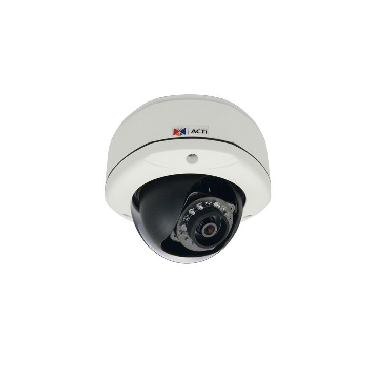 ACTi E72A 3MP Outdoor Dome Camera with D/N, Adaptive IR, Basic WDR and Fixed 2.93mm Lens