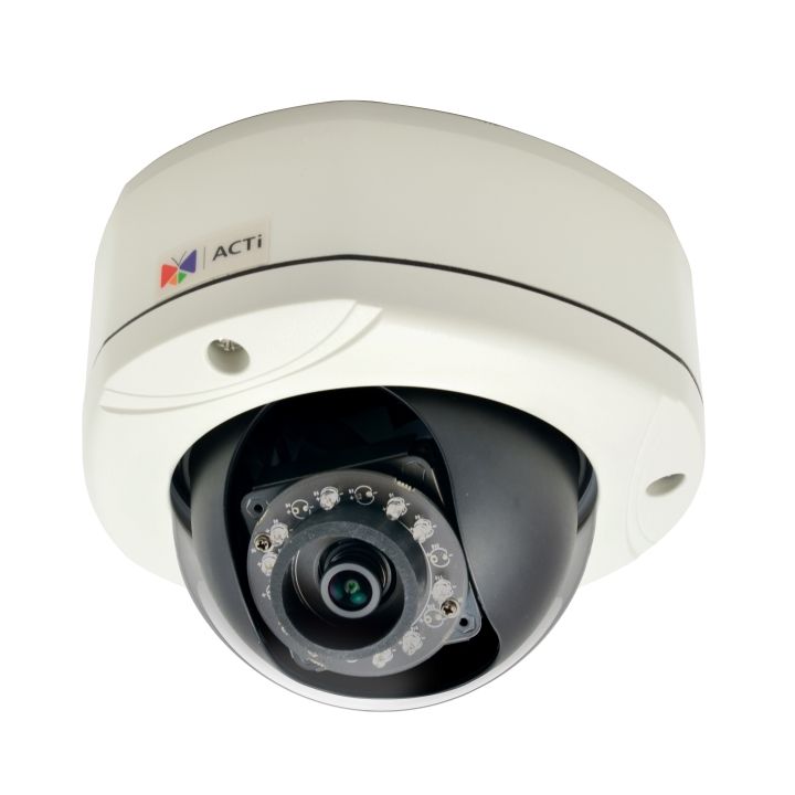ACTi E76 2MP Outdoor Dome Camera with D/N, IR, Basic WDR, SLLS and Fixed 3.6mm Lens