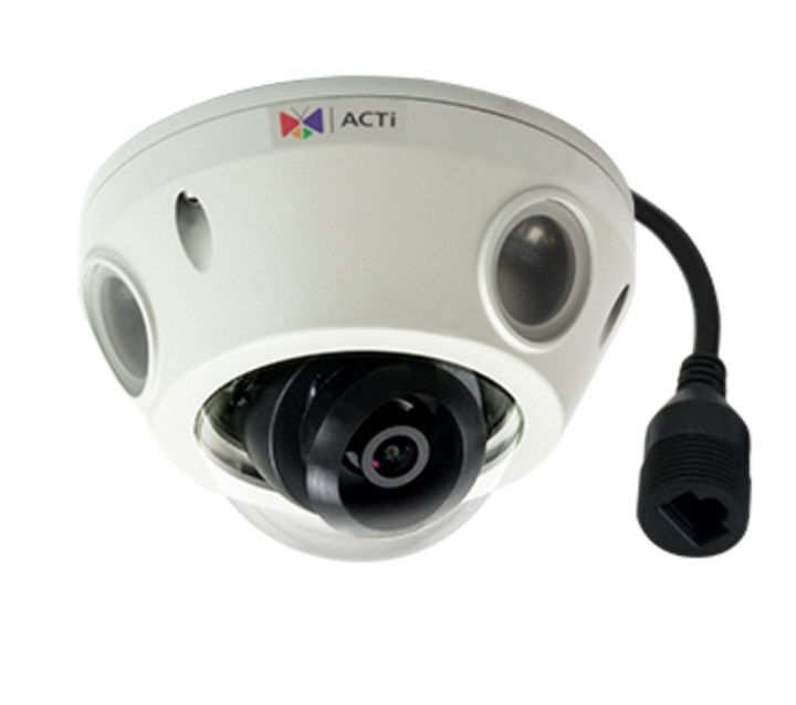 ACTi E924 5MP Outdoor Mini Dome with D/N, Adaptive IR, Basic WDR, Fixed Lens