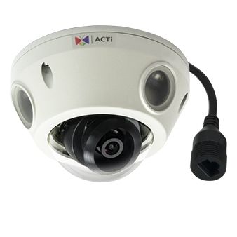 ACTi E933M 2MP Video Analytics Outdoor Mini Dome with M12 connector, Adaptive IR, WDR & fixed Lens