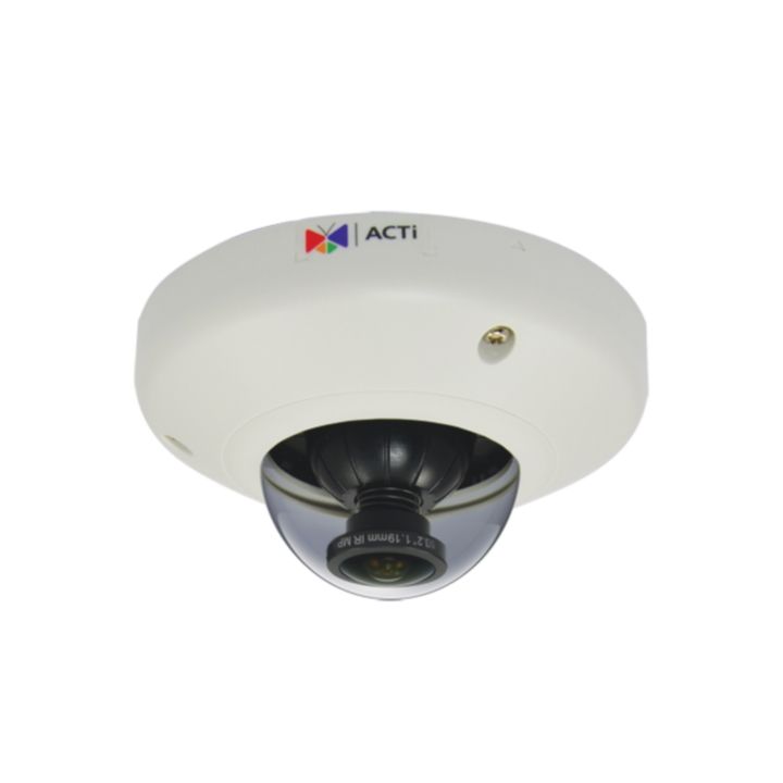 ACTi E96 5MP Indoor Mini Fisheye Dome Camera with Basic WDR and Fixed Lens 