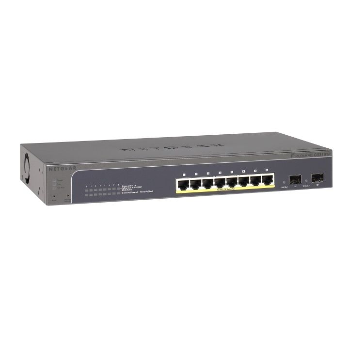 Netgear GS510TP ProSAFE 8 Port Gigabit PoE Smart Managed Switch with 2 Gigabit SFP Ports 