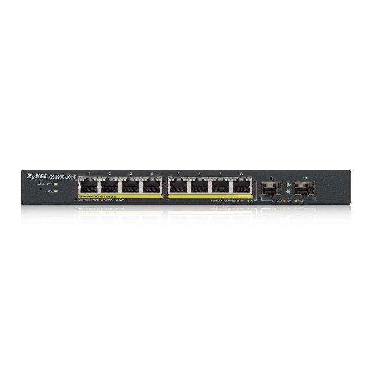 Zyxel GS1900-10HP GbE Smart Managed Switch