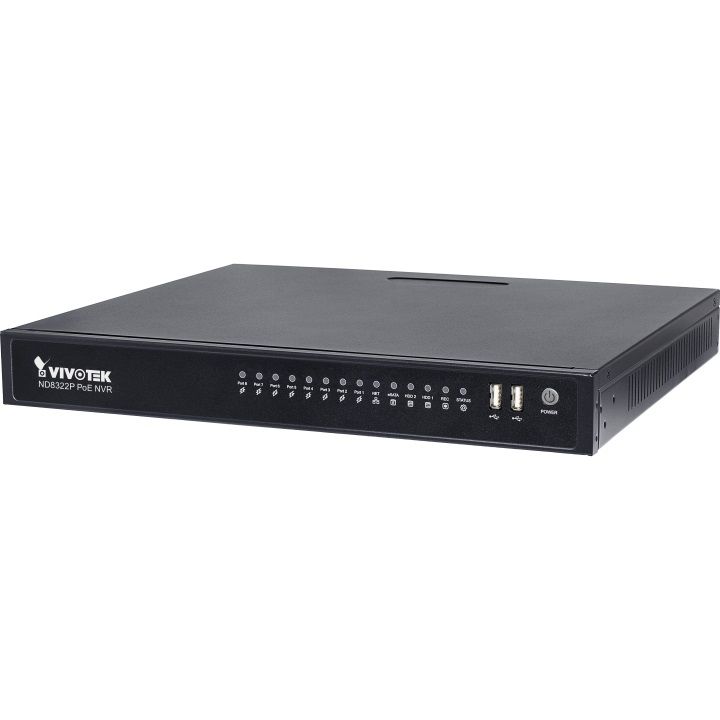 Vivotek ND8422P 16 Channel Embedded Plug and Play Network Video Recorder 