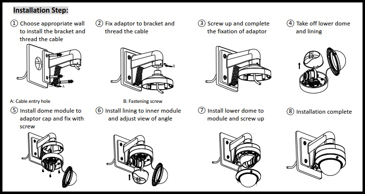 Hikvision DS-1273ZJ-135 Wall Mount Bracket