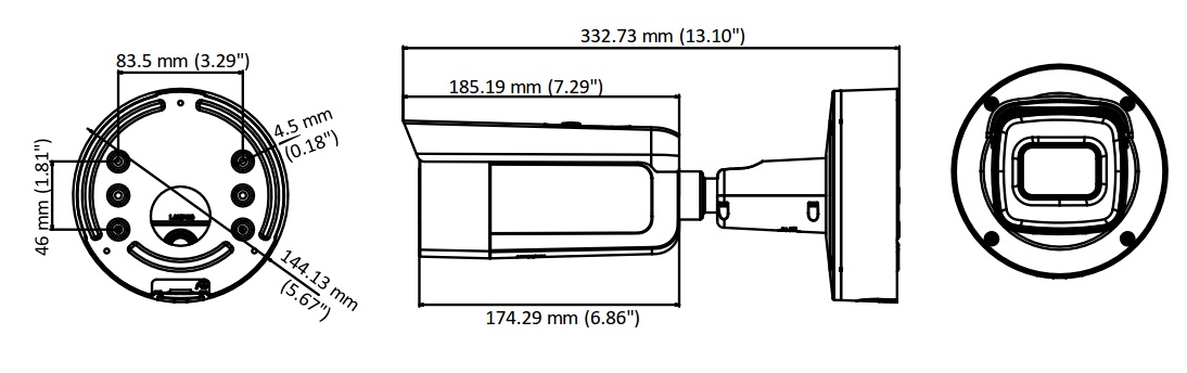 DS-2CD2635FWD-IZS dimensions