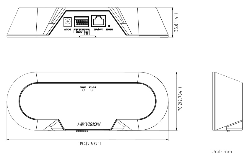 iDES-6810F/C dimensions