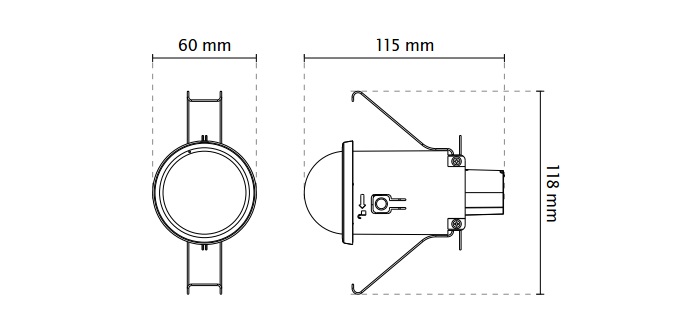 Vivotek FD816C-HF2 Recessed Fixed Dome Network Camera
