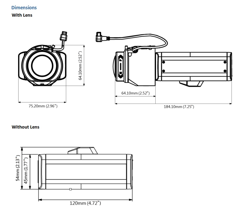 Geovision GV-BX12201 Dimensions