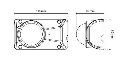 Vivotek CC8370-HV 3MP Anti-Ligature Cube Network Camera