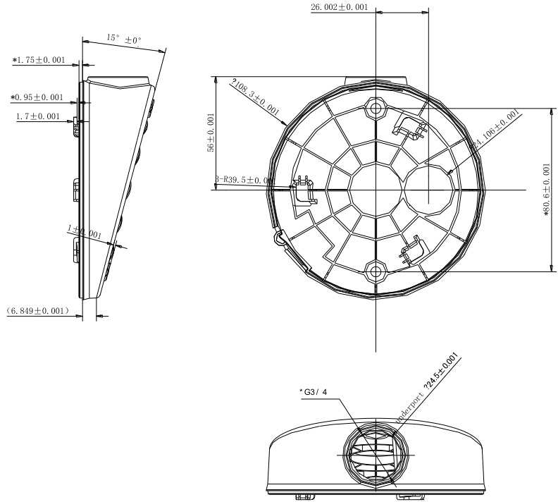 DS-1281ZJ-DM27 Dimensions