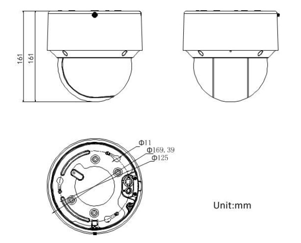 DS-2DE4A220IW-DE dimensions