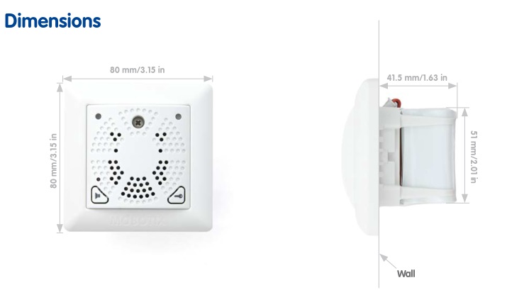 Mobotix DoorMaster Dimensions