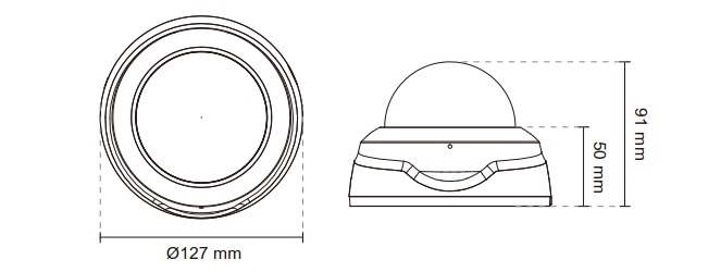 Vivotek FD8137H-F3 1MP Fixed Dome Network Camera