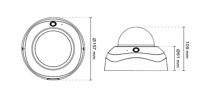 Vivotek FD8155H 1.3MP Dome Network Camera
