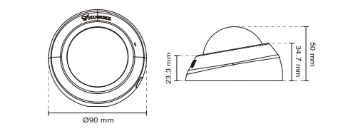 Vivotek FD8136-F3 Ultra-mini Fixed Dome Network Camera Black