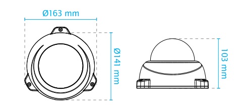 FD836BA-HTV dimensions