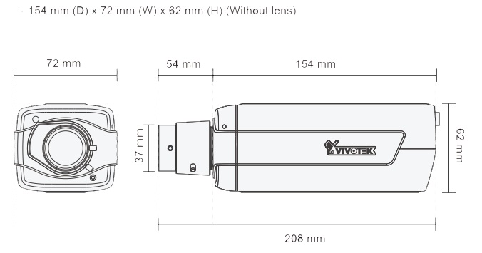 ivotek IP8162P Supreme Fixed Network Camera