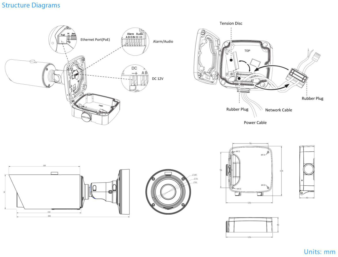 Milesight Pro Bullet Dimensions