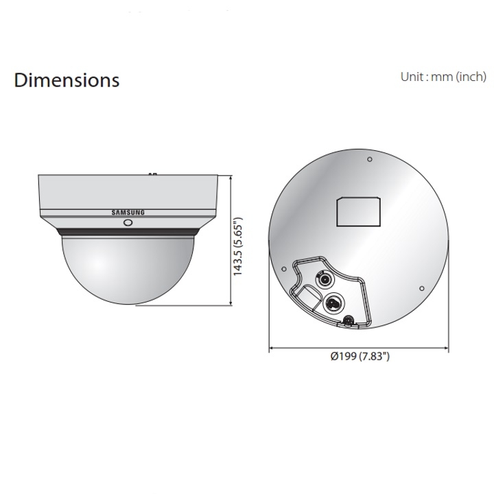 PNM-9020V dimensions