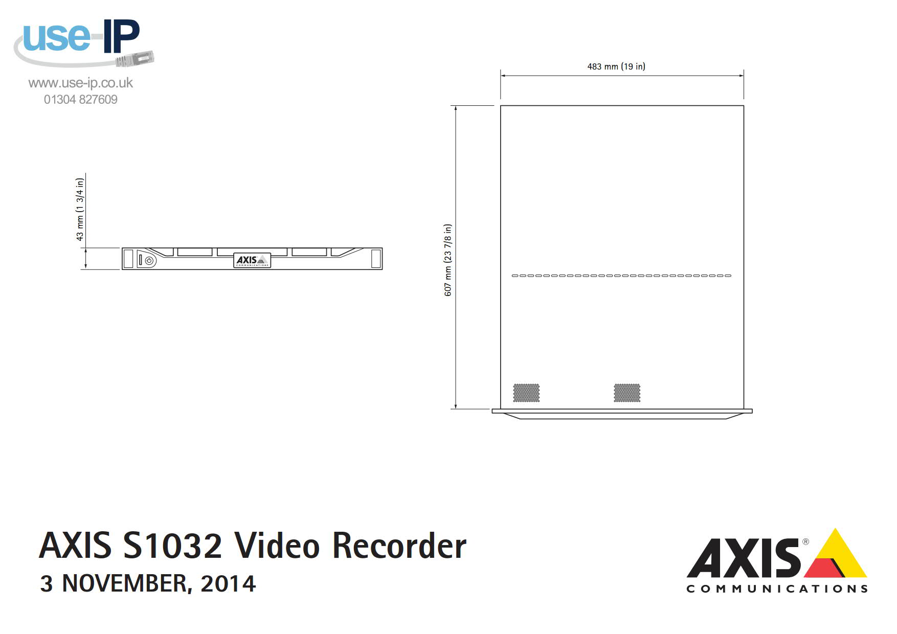 Axis S1032 Mk II Dimensions
