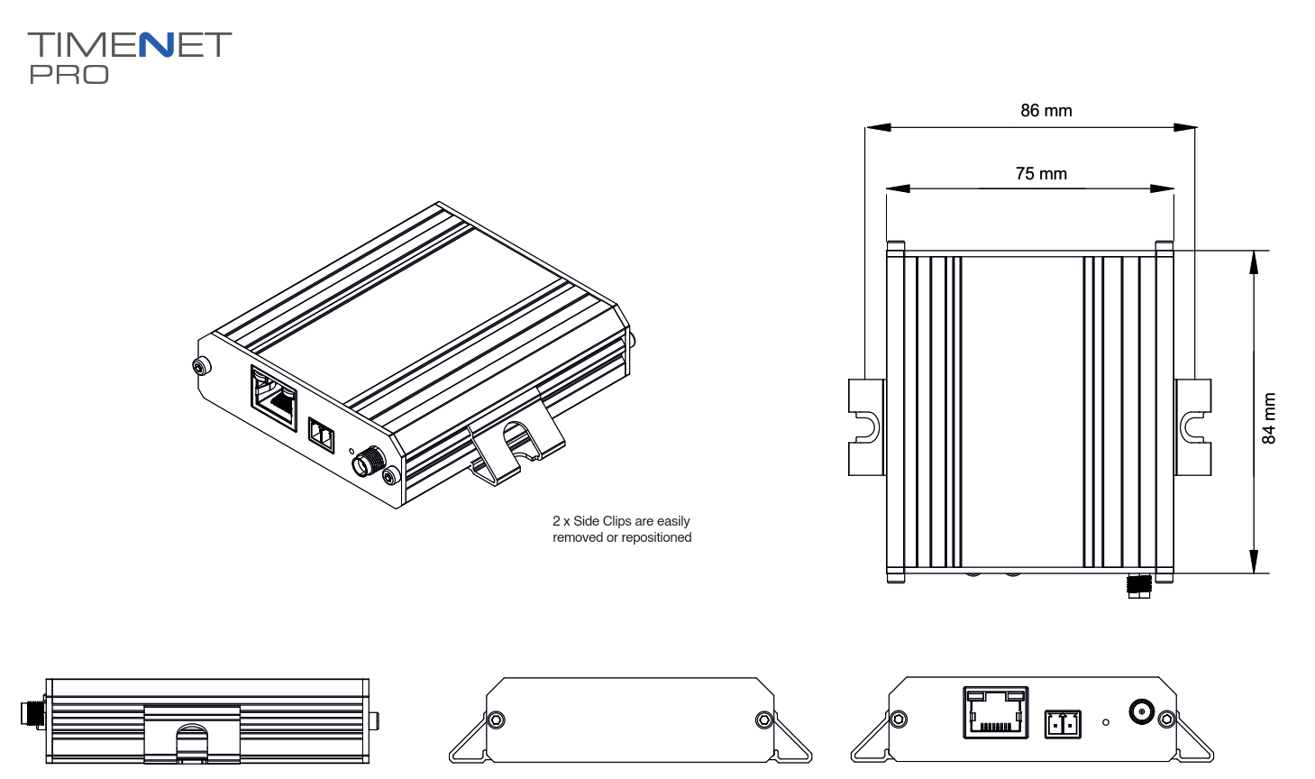 Veracity Timenet Pro Dimensions