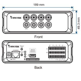 Vivotek VS8401 4-Channel Video Server