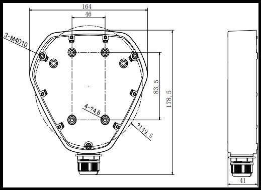 Hikvision DS-1280ZJ-DM25 Junction Box