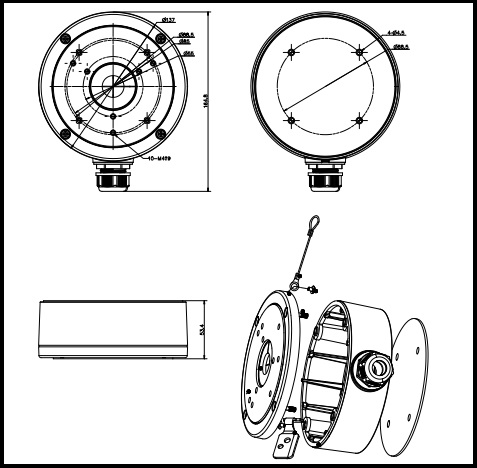 Hikvision DS-1280ZJ-S Bracket
